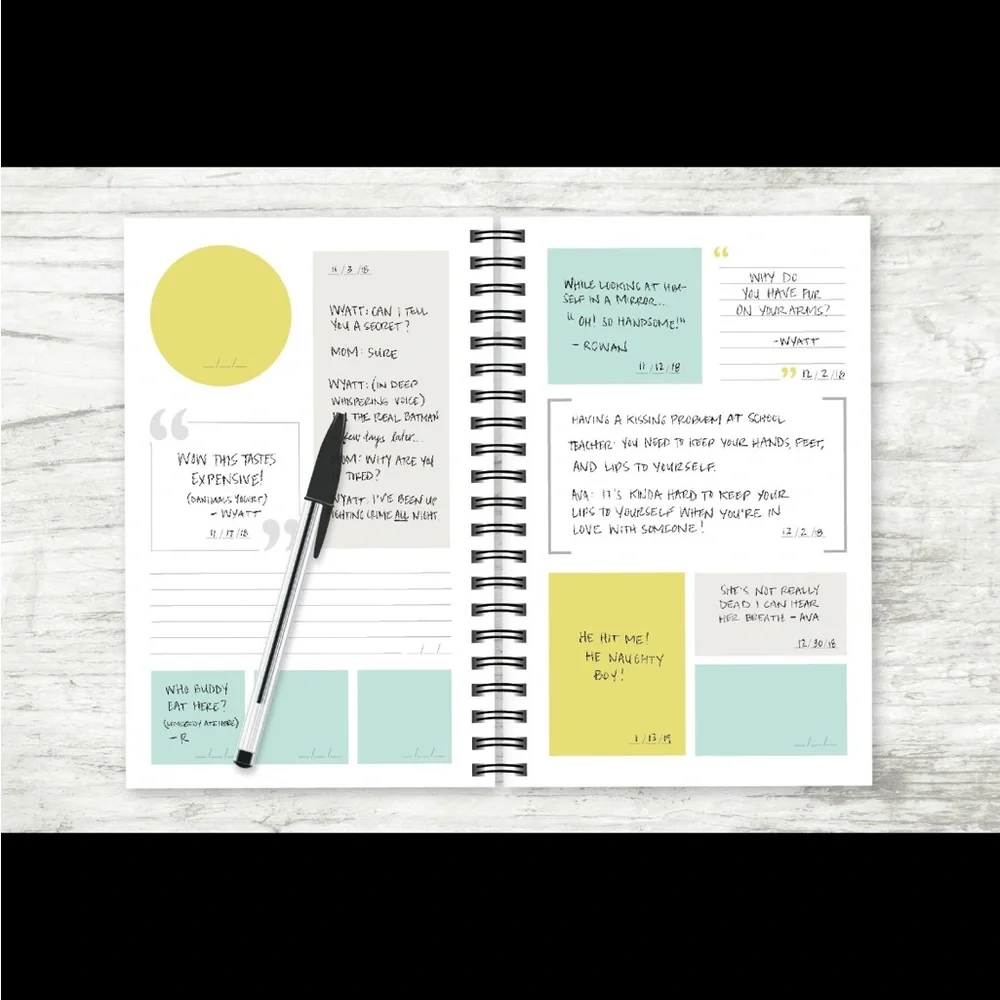 Quotes by My Little Human(s) Kids Quote Memory Journal NWT